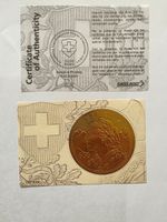 Briefmarke "Goldvreneli" mit Zertifikat