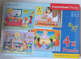 4 Castorland Puzzles: Berufe entdecken! Ab 4 Jahren.