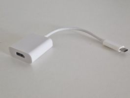 USB-C auf HDMI Adapter weiss gebraucht guter Zustand
