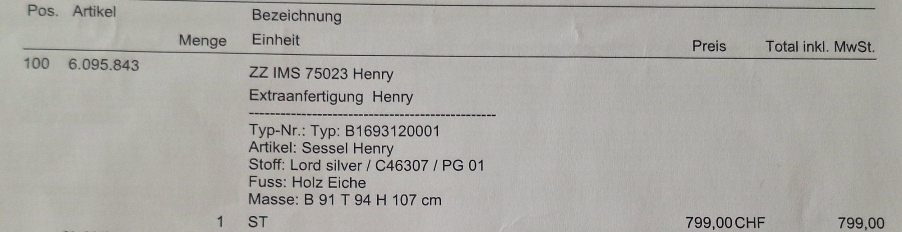 Livique Sessel: Sessel „Henry“ – Gebraucht aus Zollikofen von gab_h8xz 3