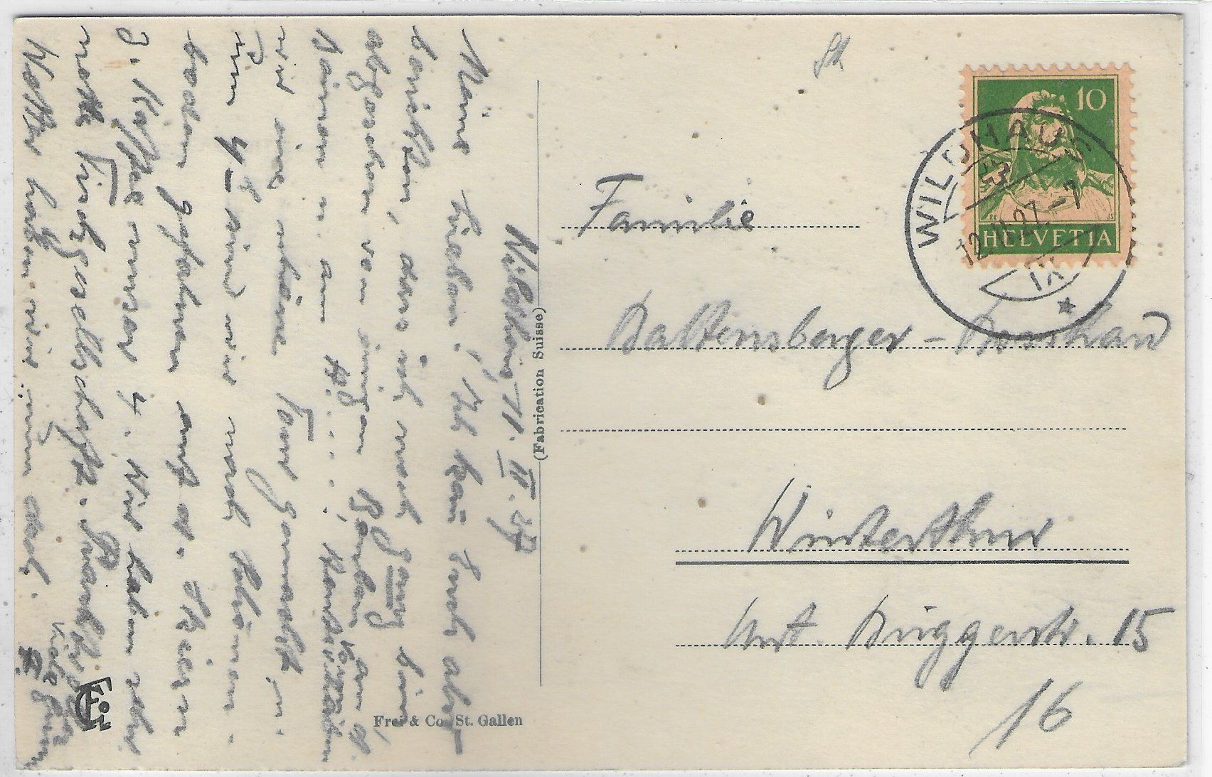 Cartoline postali: Wildhaus mit den Vorarlbergen im Winter – Usato da Ettingen venduto da Kartenplanet 1