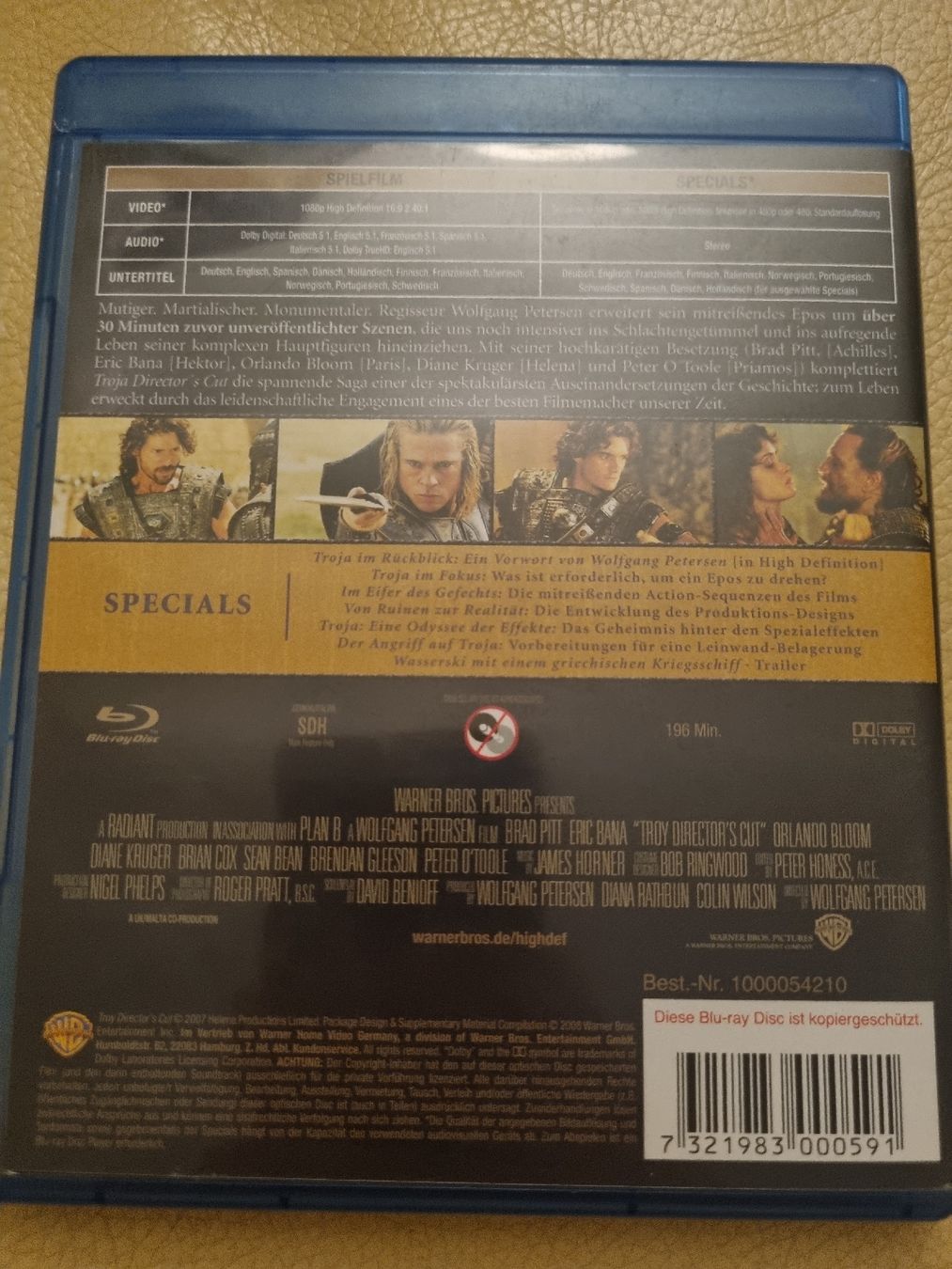 Tutti i DVDs: *Troya*  Blu-ray Film – Usato da Thierachern venduto da rob_xm6d 1