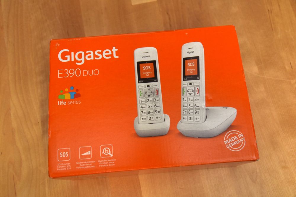 weiss Comprare Festnetztelefon E390 su Ricardo Gigaset Duo |
