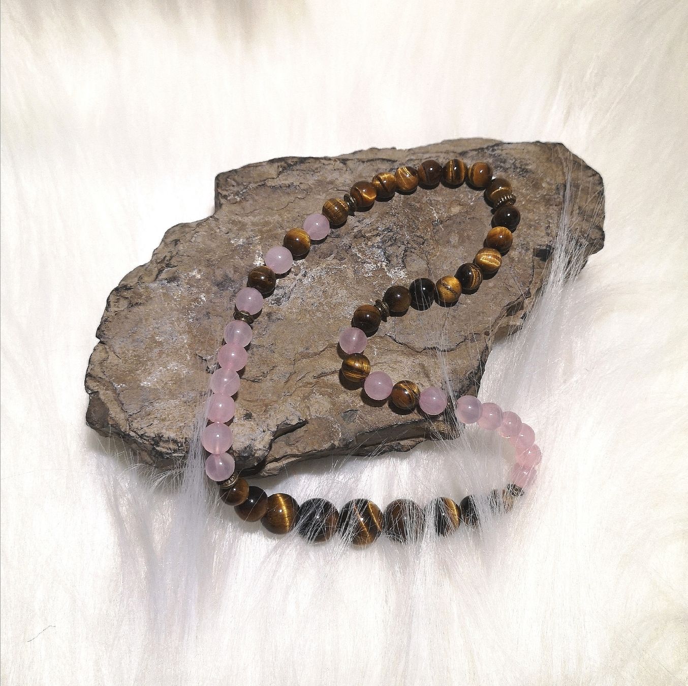 Catenine: Tigerauge-Rosa Steink. - Spendenaktion – Nuovo (secondo la descrizione) da Unterkulm venduto da Nachtigall 4