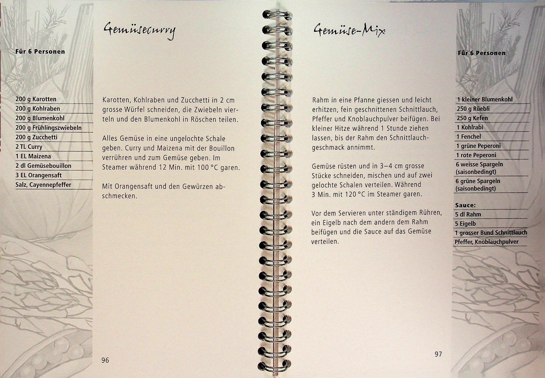 Libri: Steamer Rezepte Miele 1. Auflage 2000 – Usato da Reitnau venduto da Zaomir 9