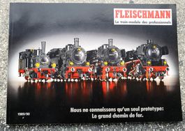 Catalogue Fleischmann, 1989/90, HO, N-piccolo, en français