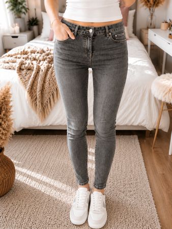 Promod Damen Jeans Schwarz Gr. 38
