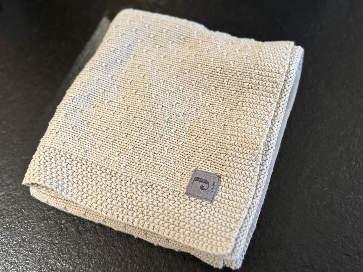 Coperte: Jollein Strickdecke/Babydecke beige 80x90cm – Nuovo (secondo la descrizione) da Strengelbach venduto da schnaeusel 1