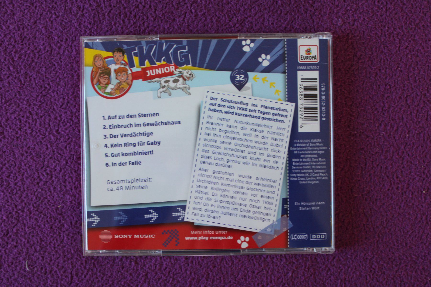CD: TKKG Junior Folge 32 - Ein rätselhafter Einbruch -  CD – Usato da Müllheim Dorf venduto da Seeeule01 2