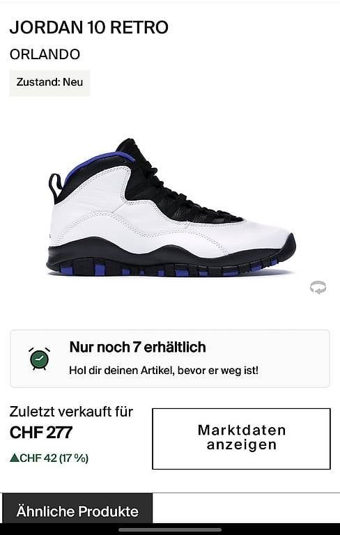 Jordan Scarpe da uomo: Jordan 10 Retro Neu Grösse 44 – Nuovo e nell'imballaggio originale da Scherzingen venduto da mar_s5yr 3