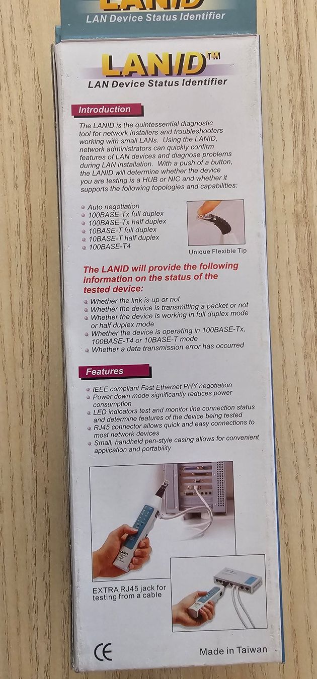 Tutti gli attrezzi: LAN ID Device Status Identifier-Tool, Neuwertig! – Nuovo e nell'imballaggio originale da Birsfelden venduto da missnamrit 1