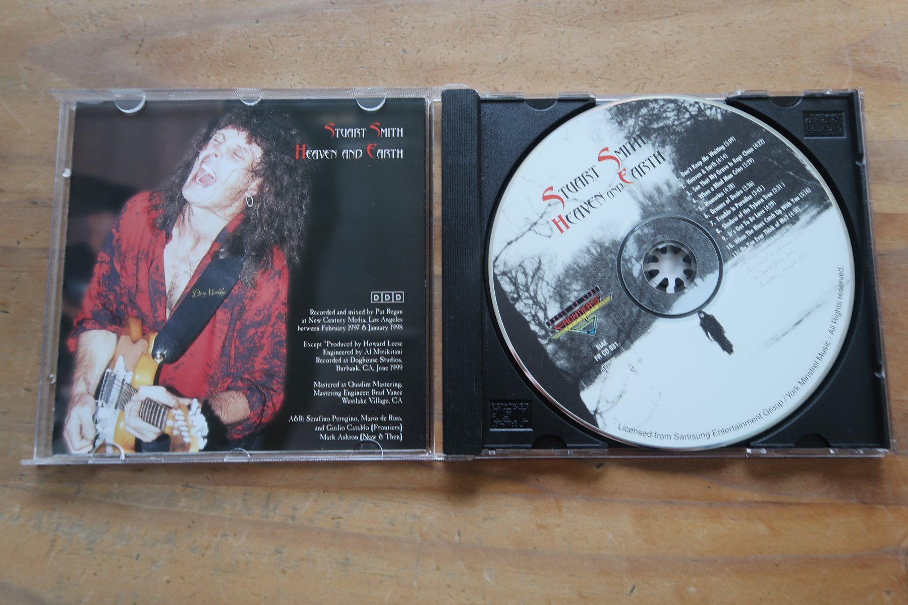 CD: STUART SMITH - HEAVEN AND EARTH - CD – Usato da Basel venduto da Patiscat 3