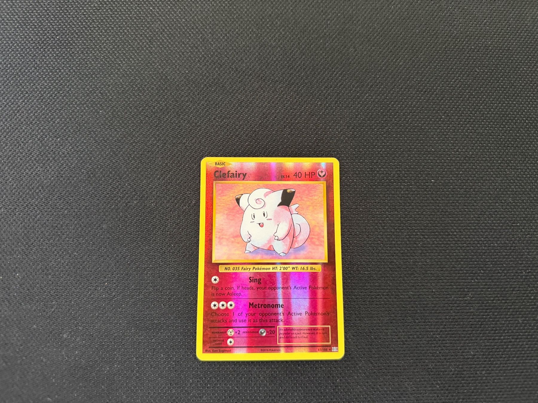 Pokémon Carte collezionabili: Clefairy 63/108 – Usato da Zürich venduto da mountainwizard00