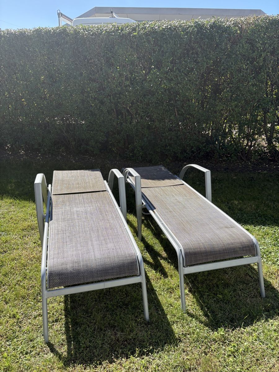 Sedie a sdraio: 2 Gartenliegen grau – Usato da Uznach venduto da Ale1603 2