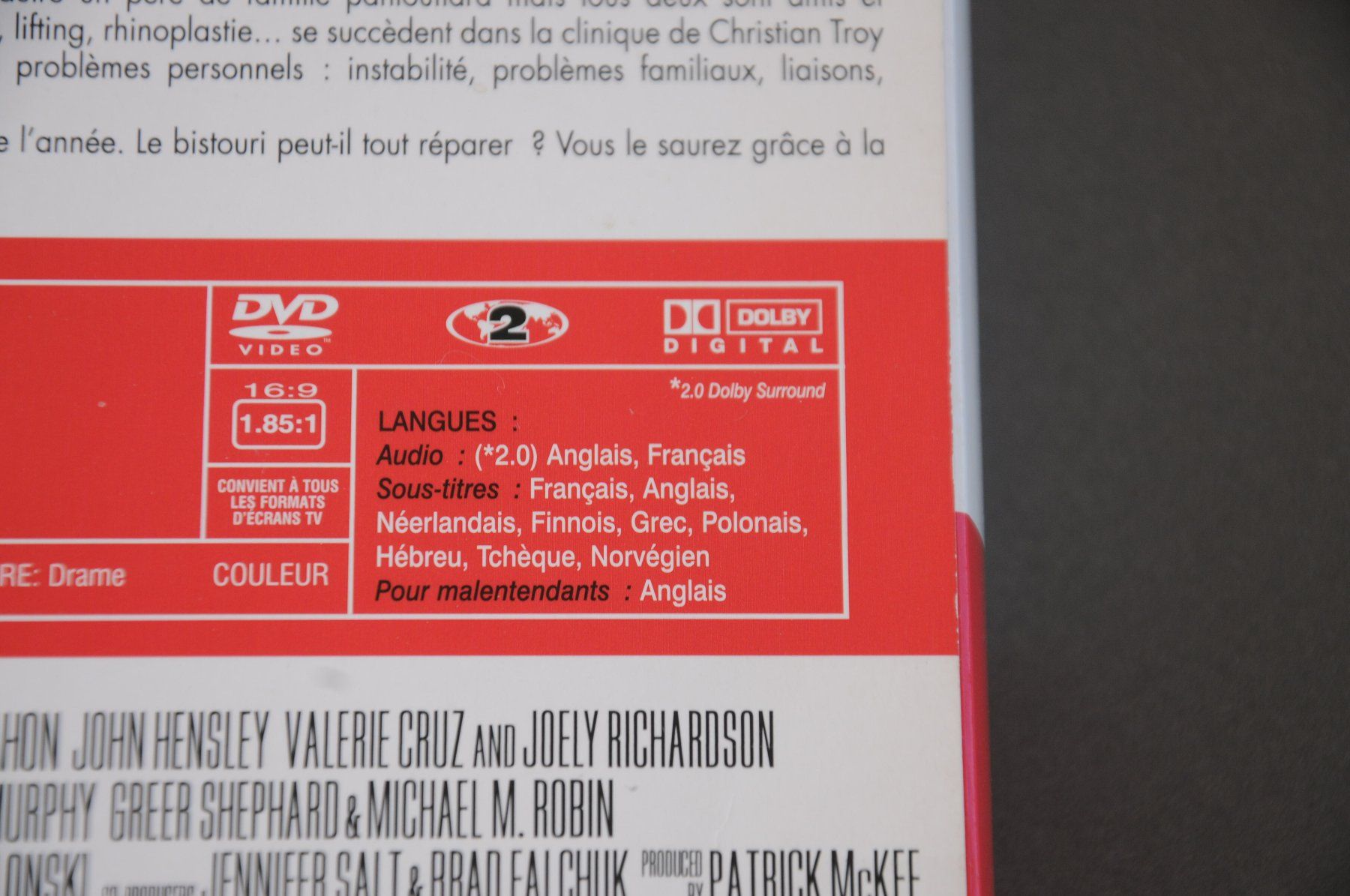 Tutti i DVDs: Nip/Tuck (La saison 1 complète) – Usato da Meggen venduto da Andrewwilliam 3