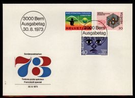 1973, FDC, Sonderpostmarken II (545–547)