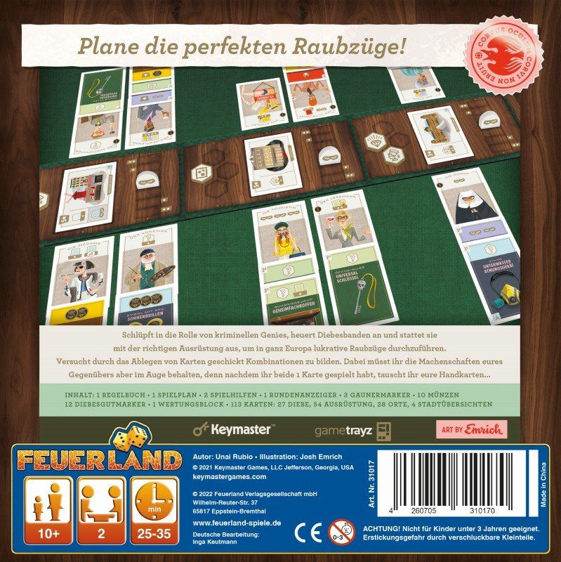 Giochi: Spiel Caper Europe – Nuovo e nell'imballaggio originale da Uster venduto da Ludit 1