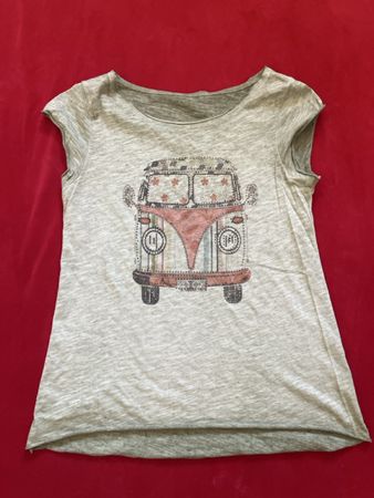 Damen T-Shirt grau mit VW Bus Grösse S neuwertig