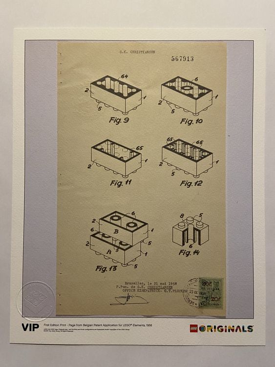 Spielzeuge: LEGO® Patent Druck - First Edition Print VIP – Neu und originalverpackt aus Wädenswil von xxlchlinelxx 1
