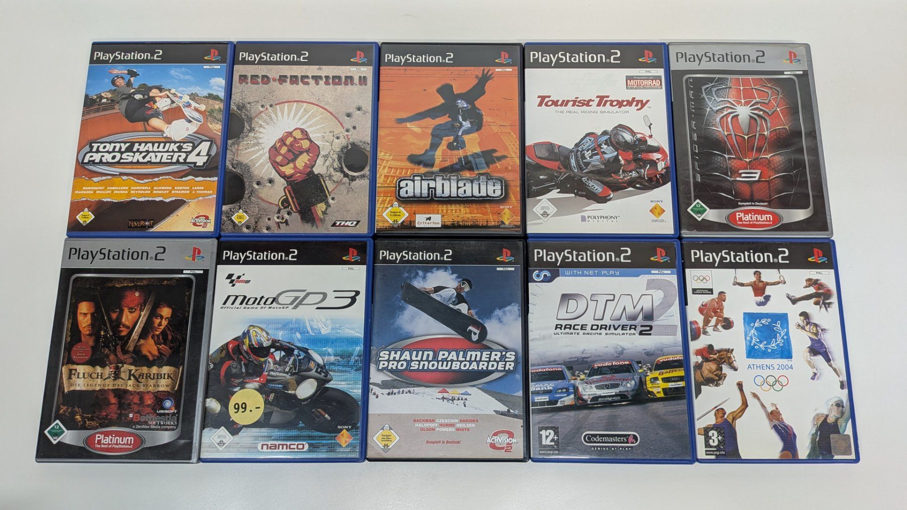 Sony Console: PlayStation 2 Fat mit 2 Controller und 10 Games – Usato da Menziken venduto da mame18 2