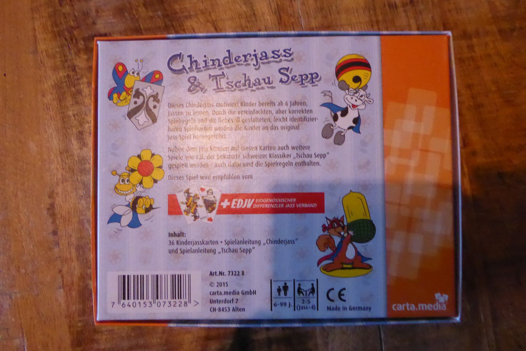 Giochi: Spiel Chinderjass& Tschau Sepp – Usato da Sargans venduto da Benziner 1
