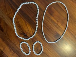 4teiliges Perlenketten-Set - neu!