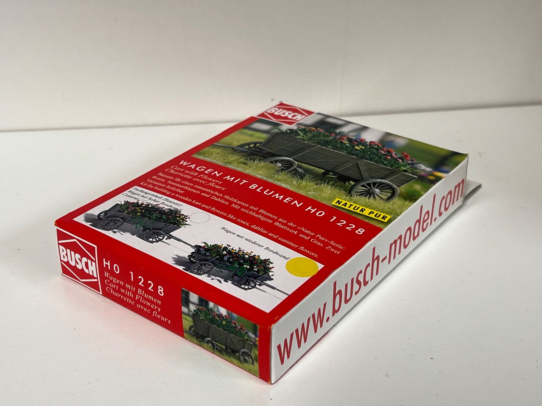 Busch Modellini di ferrovie: BUSCH WAGEN MIT BLUMEN HO 1228 – Nuovo e nell'imballaggio originale da Neuenhof venduto da ludovicco 2