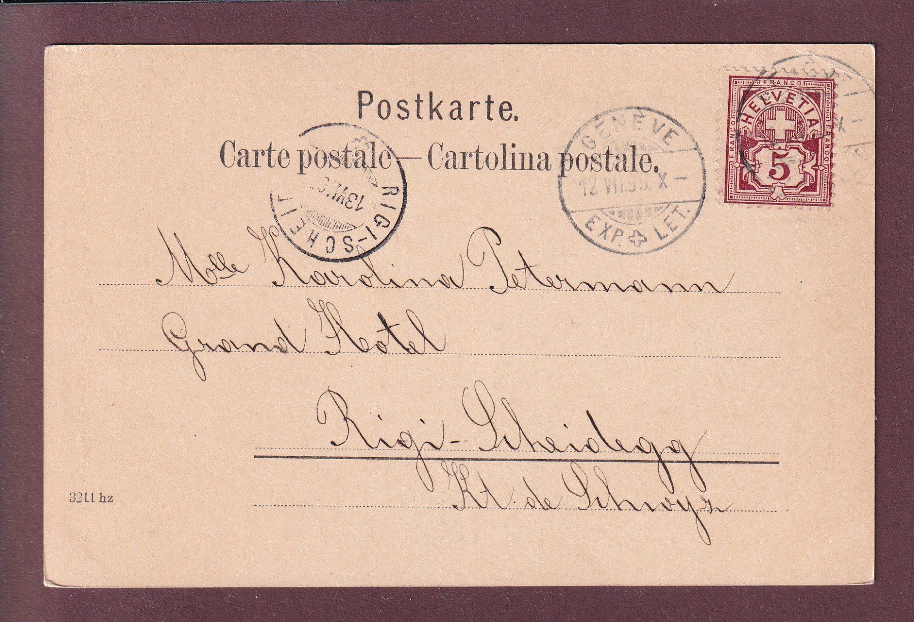 Cartes postales: MONTREUX - 1899 // pli d'angle // – D'occasion à Pully par nicecards 1