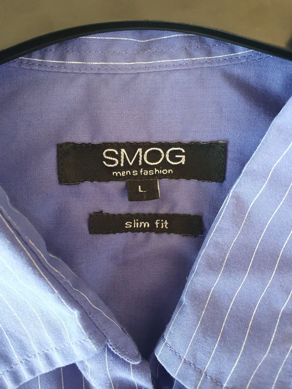 Camicie: Chemise à rayures bleues SMOG taille L – Usato da Courroux venduto da sv235 2