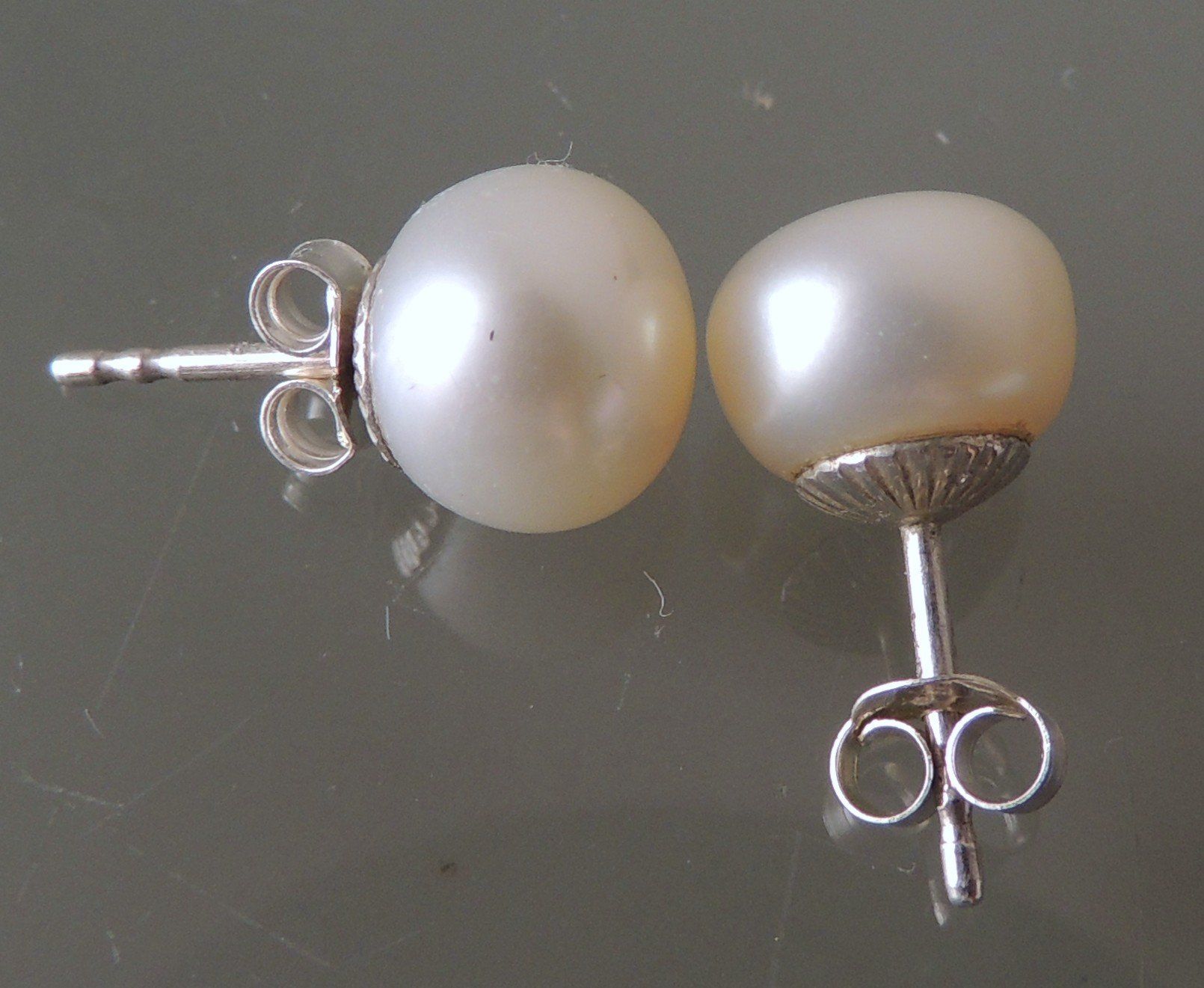 Orecchini pendenti & Orecchini a lobo: Silber 925 Perlen Ohrstecker 9 mm – Nuovo e nell'imballaggio originale da Waldenburg venduto da schaller707 2