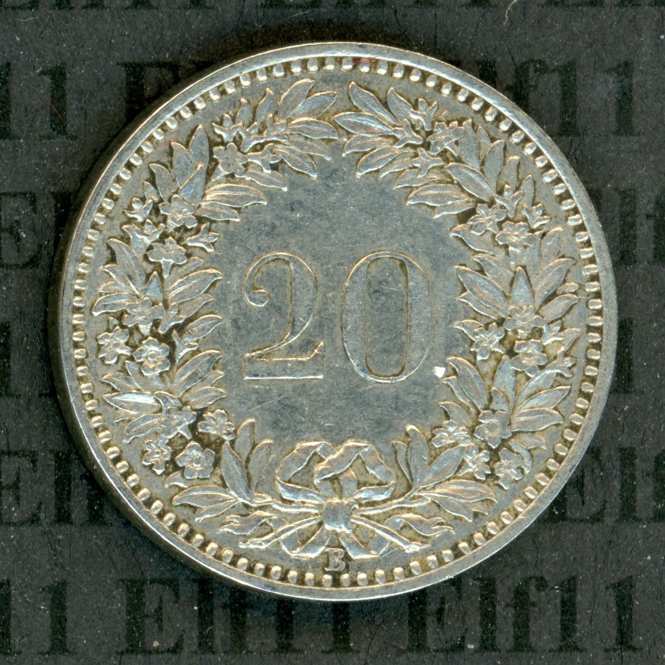 Tutti le monete: CHF___0.20 1925 vz 20 Rappen – Usato da Widnau venduto da Elf11 1