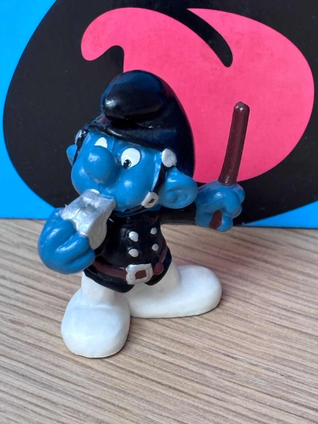 Schleich Figurines: Polizei-Schlumpf, schwarze Uniform – D'occasion à Lyss par Duckszone