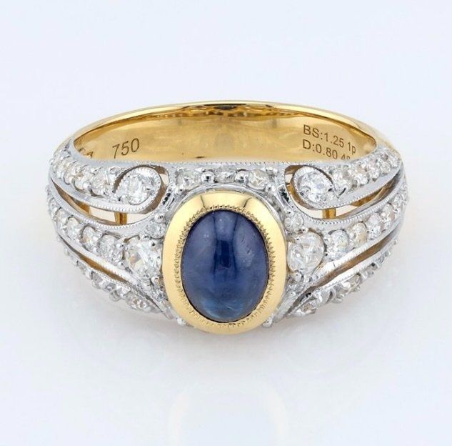 Anelli: Königlicher Ring Gold-Saphir – Usato da Elgg venduto da marsupilamaya