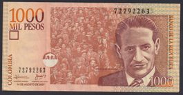 Kolumbien 1000 Pesos 2007