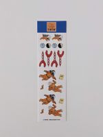 Tintin Lune Hergé Aufkleber Sticker Set 1999