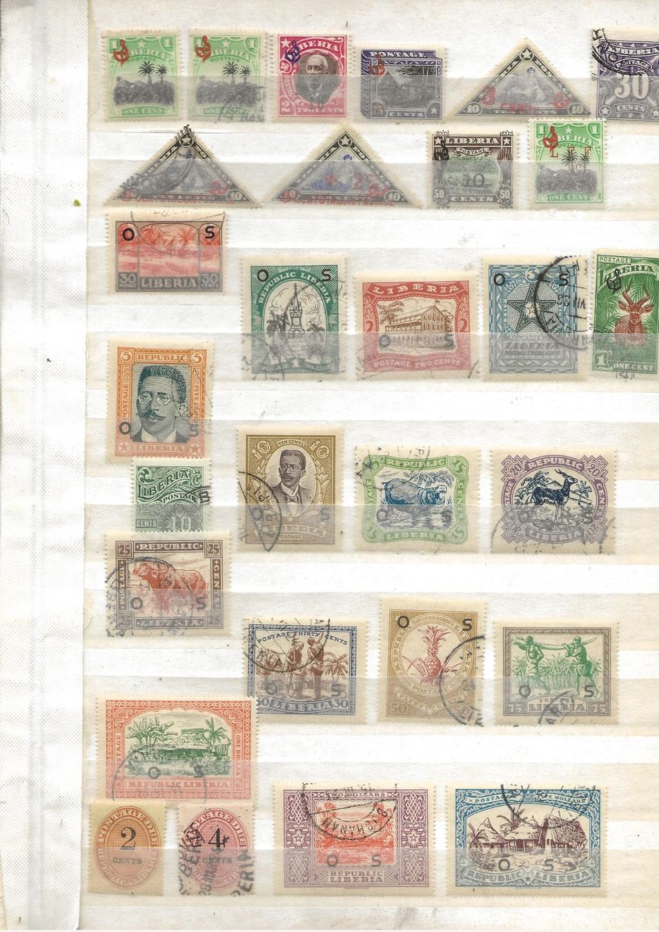 Tutti i francobolli: Liberia Service 1909 ... – Usato da Sion venduto da PierreP01