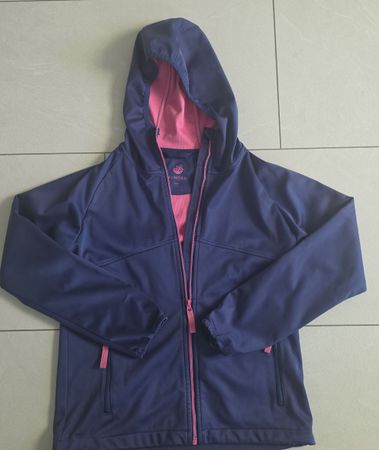 Softshelljacke 46 Nord blau pink Grösse 152 gebraucht