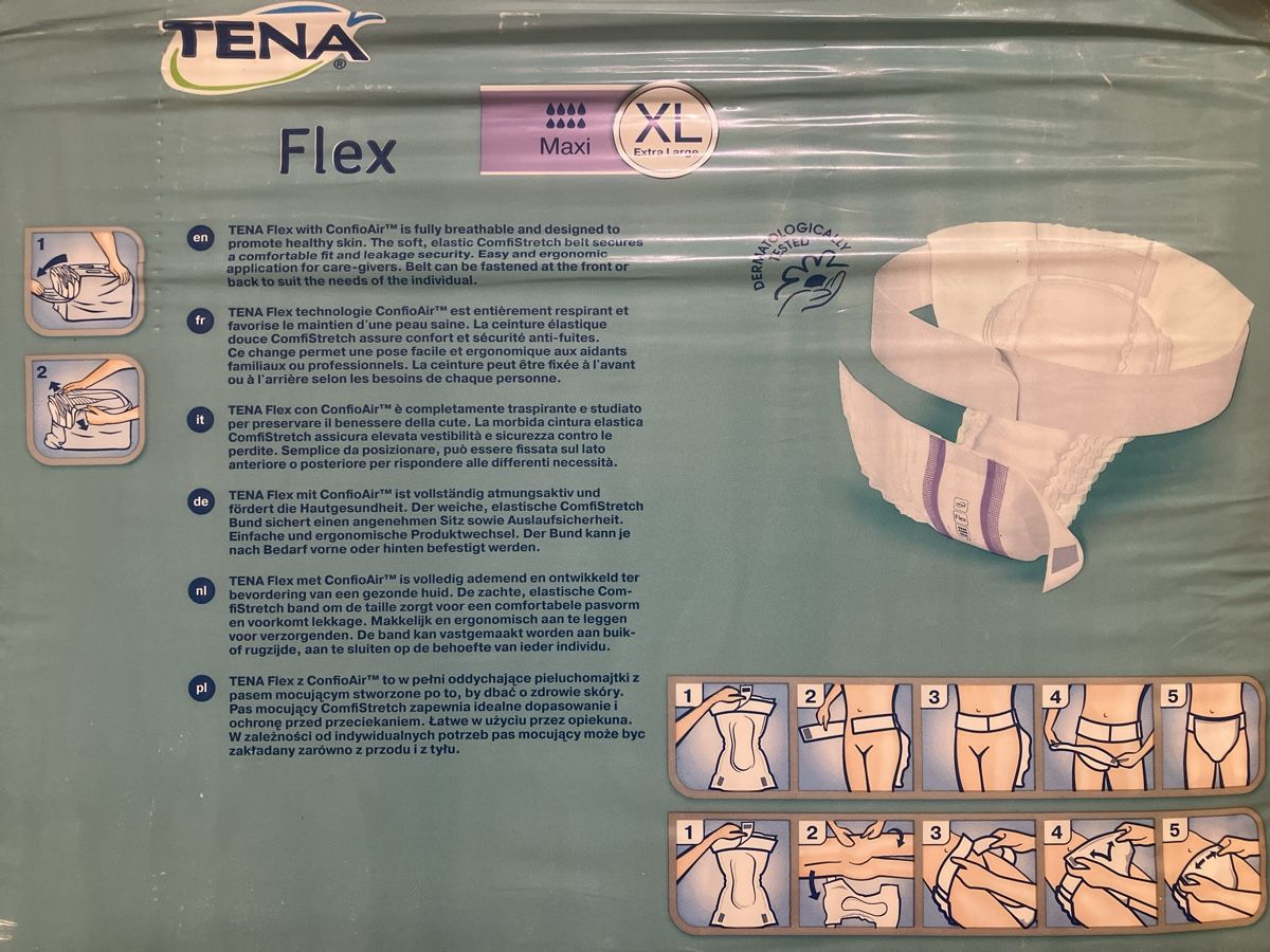Secchi per pannolini & Pannolini: Tena Flex Maxi Grösse XL Neu – Nuovo e nell'imballaggio originale da Erlenbach im Simmental! venduto da Simmentaler-Perlen 1