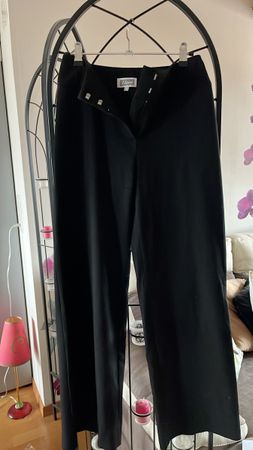 Pantalon noir large taille haute Etam 34