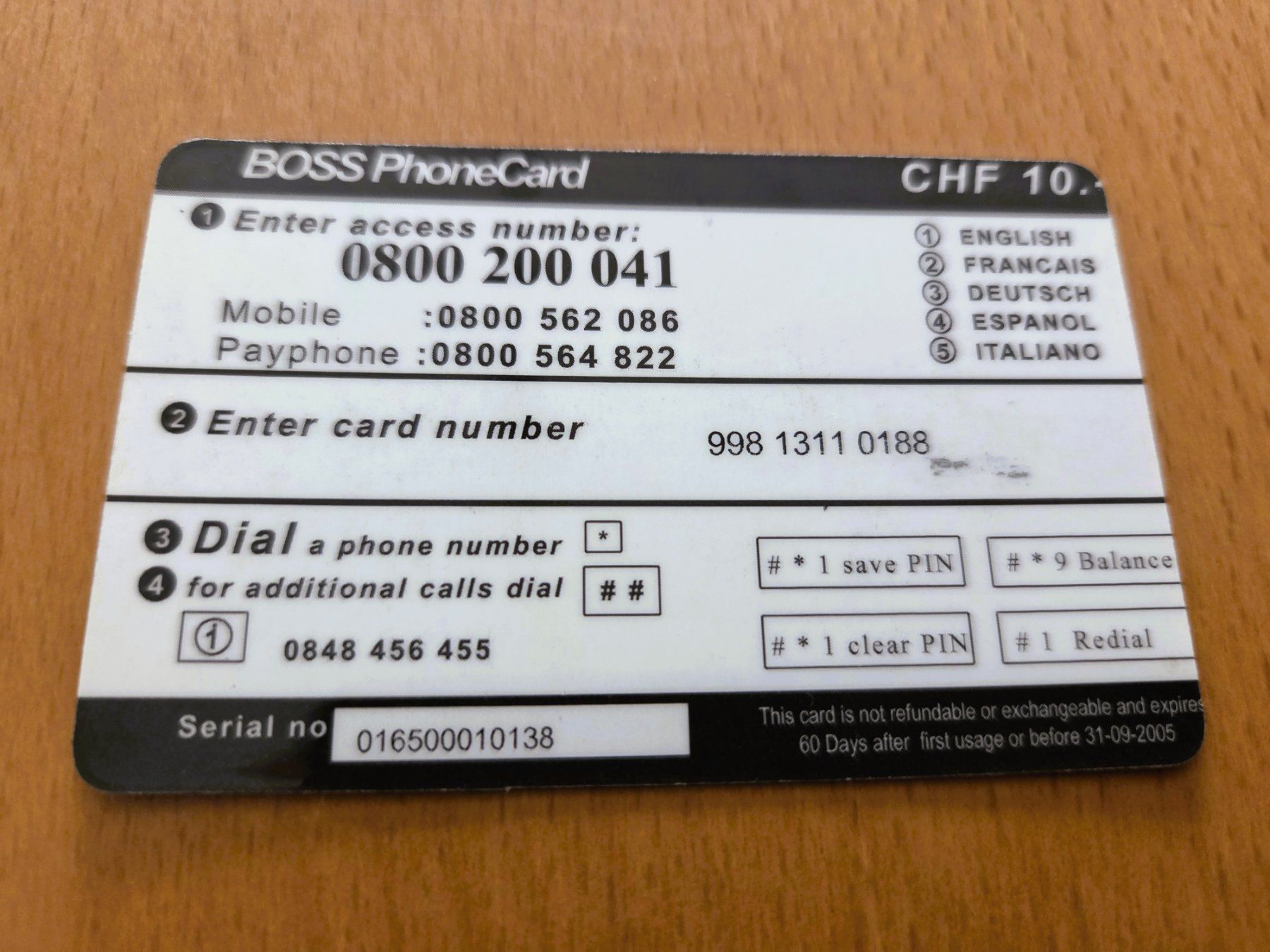 Schede telefoniche: PREPAID - SCHWEIZ – Usato da Brüttisellen venduto da Nighttrain 1