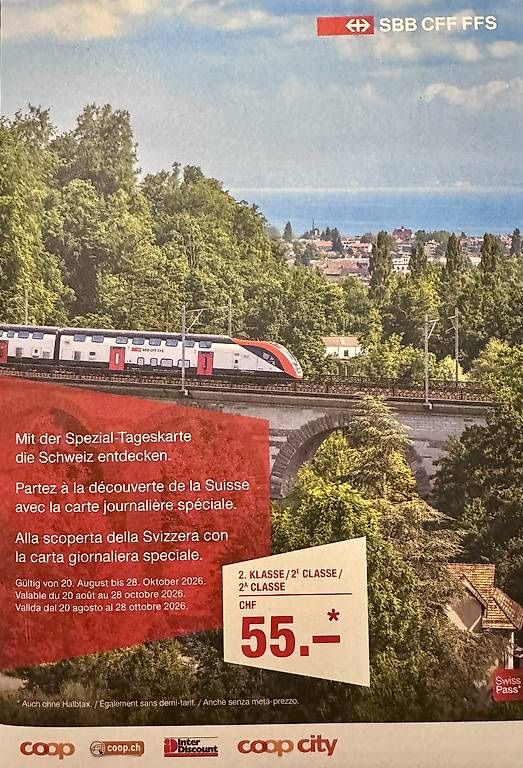 Biglietti: Tageskarten SBB – Nuovo (secondo la descrizione) da Arth venduto da sem_rwy5