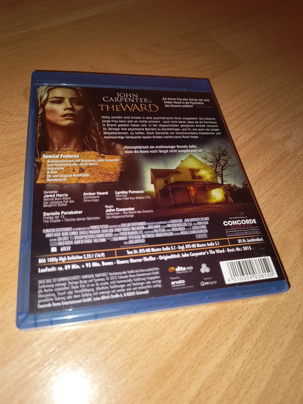 Tutti i DVDs: John Carpenter's The Ward Blu-ray – Usato da Rorschach venduto da gui_78vj 1