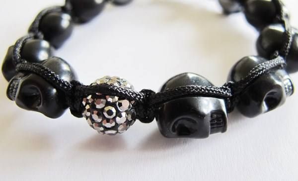 Armbänder & -reifen: Gothic Skull Schädel Armband Shamballa – Neu (gemäss Beschreibung) aus Schwanden GL von UHRKNALL 1