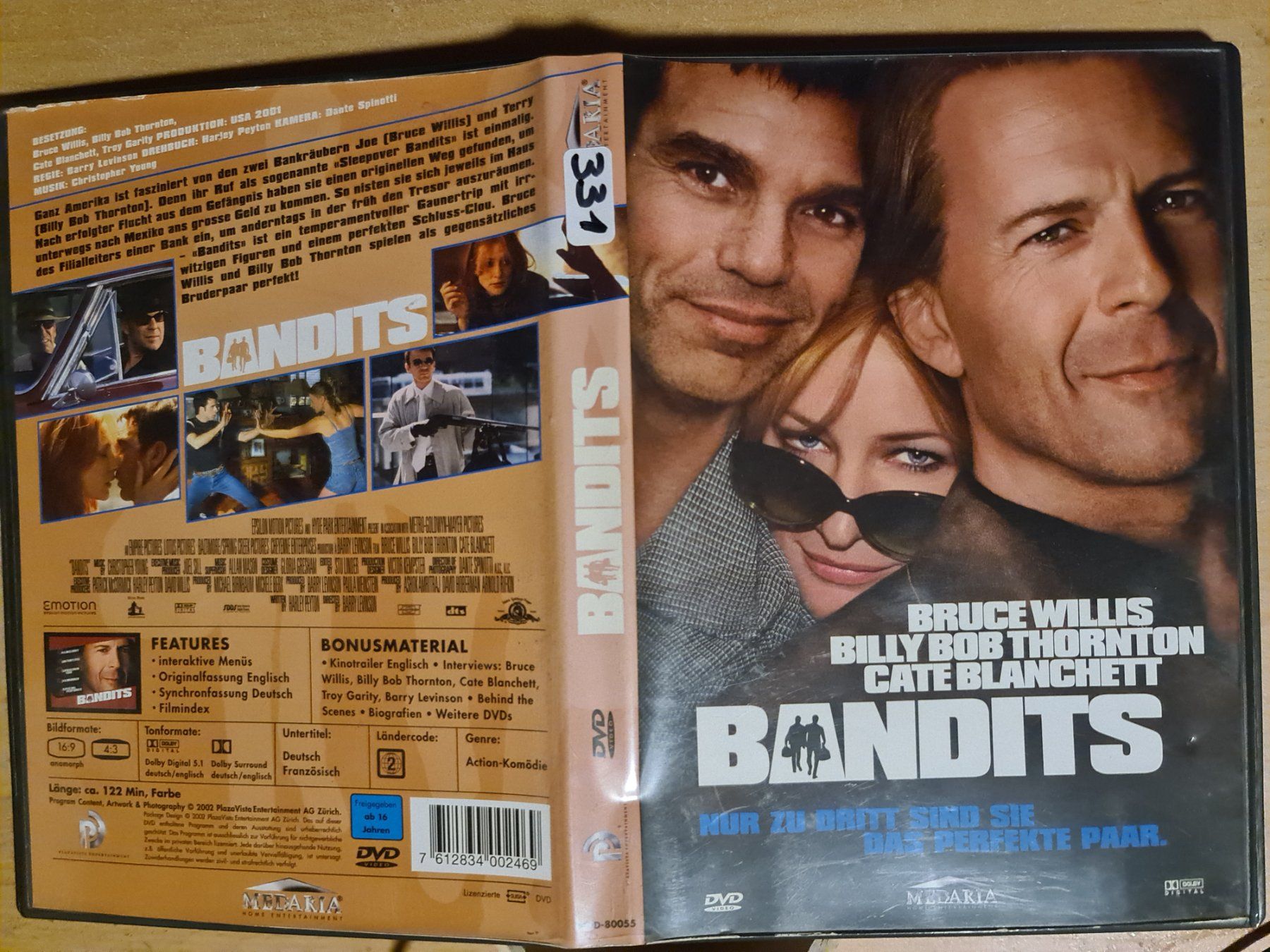 Tutti i DVDs: Bandits DVD - Bruce Willis, Cate Blanchett – Usato da Dintikon venduto da Vexi
