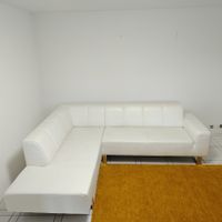 Ecksofa weiss Leder, 2.5 Jahre alt, super Zustand!