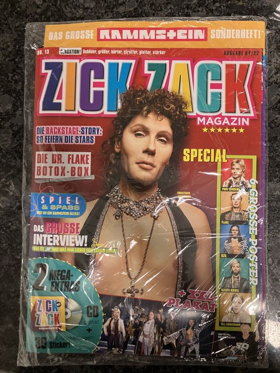 Rammstein Sonderheft Zick Zack (Neu und originalverpackt) in ...
