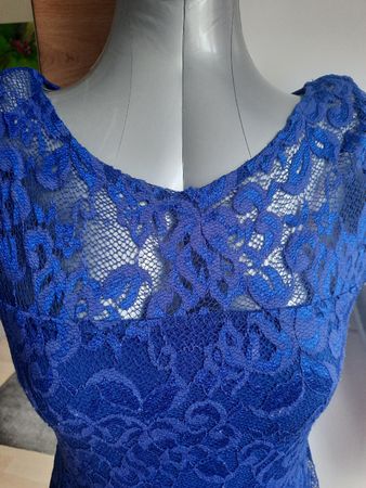 Hotsquash London Kleid, Gr. 40, blaues Spitzenkleid😍