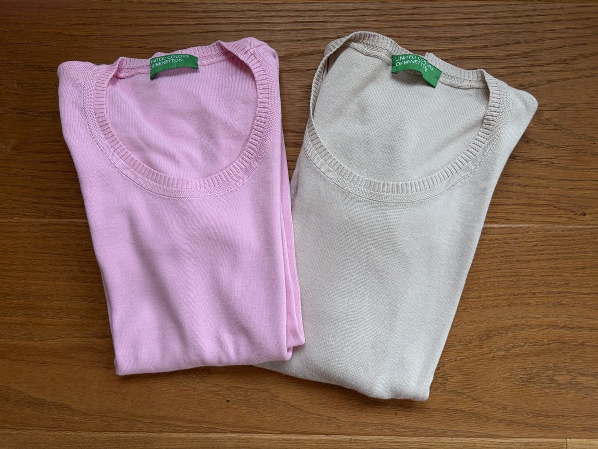 Benetton Maglioni & Felpe: 2er Set Pullover Benetton rosa und beige Gr.S, neuwertig  – Usato da Wädenswil venduto da Iana32