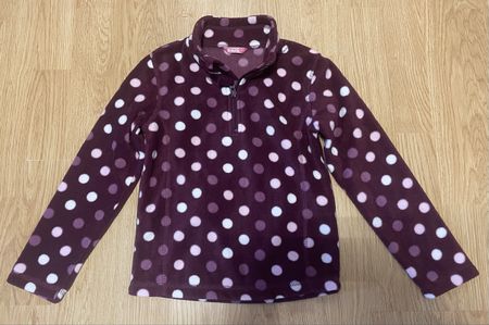 💜Herziger Faserpelz Pullover, Grösse 122💜