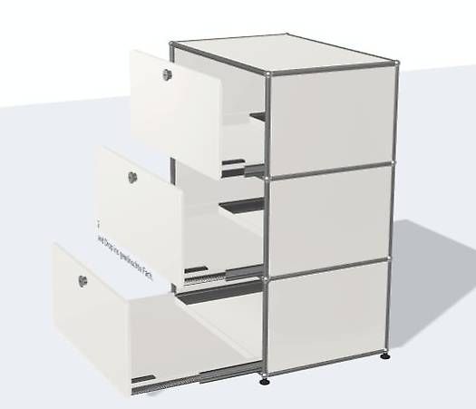 USM Cassettiere: USM Sideboard / Highboard / Kommode / Büchergestell – Usato da Zollikofen venduto da Macmax3 1